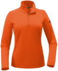 The North Face Ladies Tech 1/4-Zip Fleece-Active-The North Face-Orange Ochre-S-Thread Logic