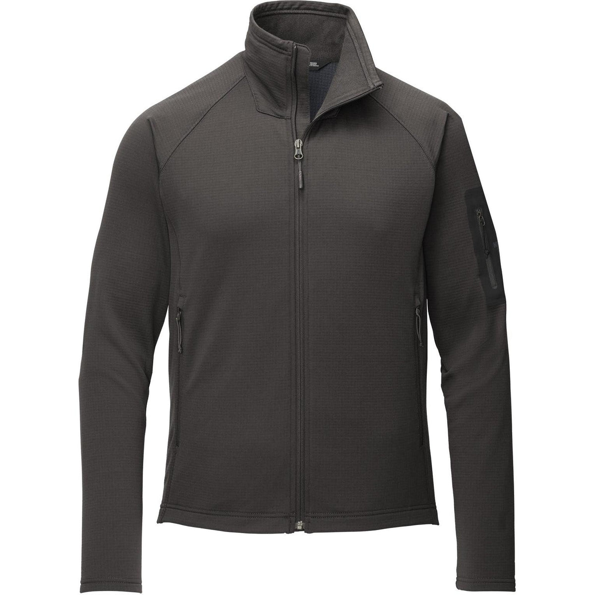 no-logo The North Face Mountain Peeks Full Zip Fleece-Discontinued-The North Face-Asphalt Grey-S-Thread Logic
