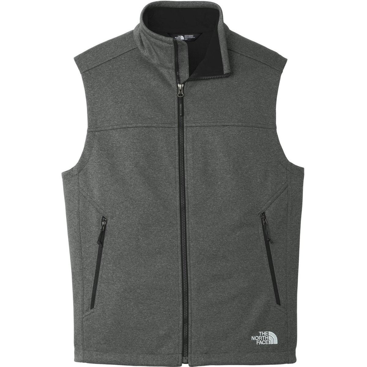 no-logo The North Face Ridgewall Soft Shell Vest-Vests-The North Face-TNF Dark Grey Heather-S-Thread Logic