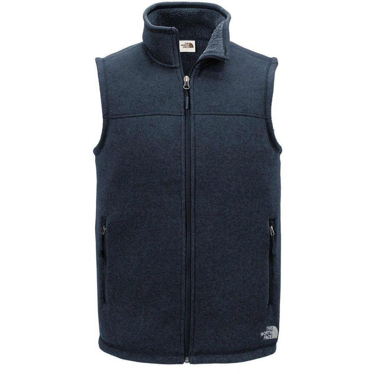 no-logo The North Face Sweater Fleece Vest-Vests-The North Face-Urban Navy Heather-S-Thread Logic