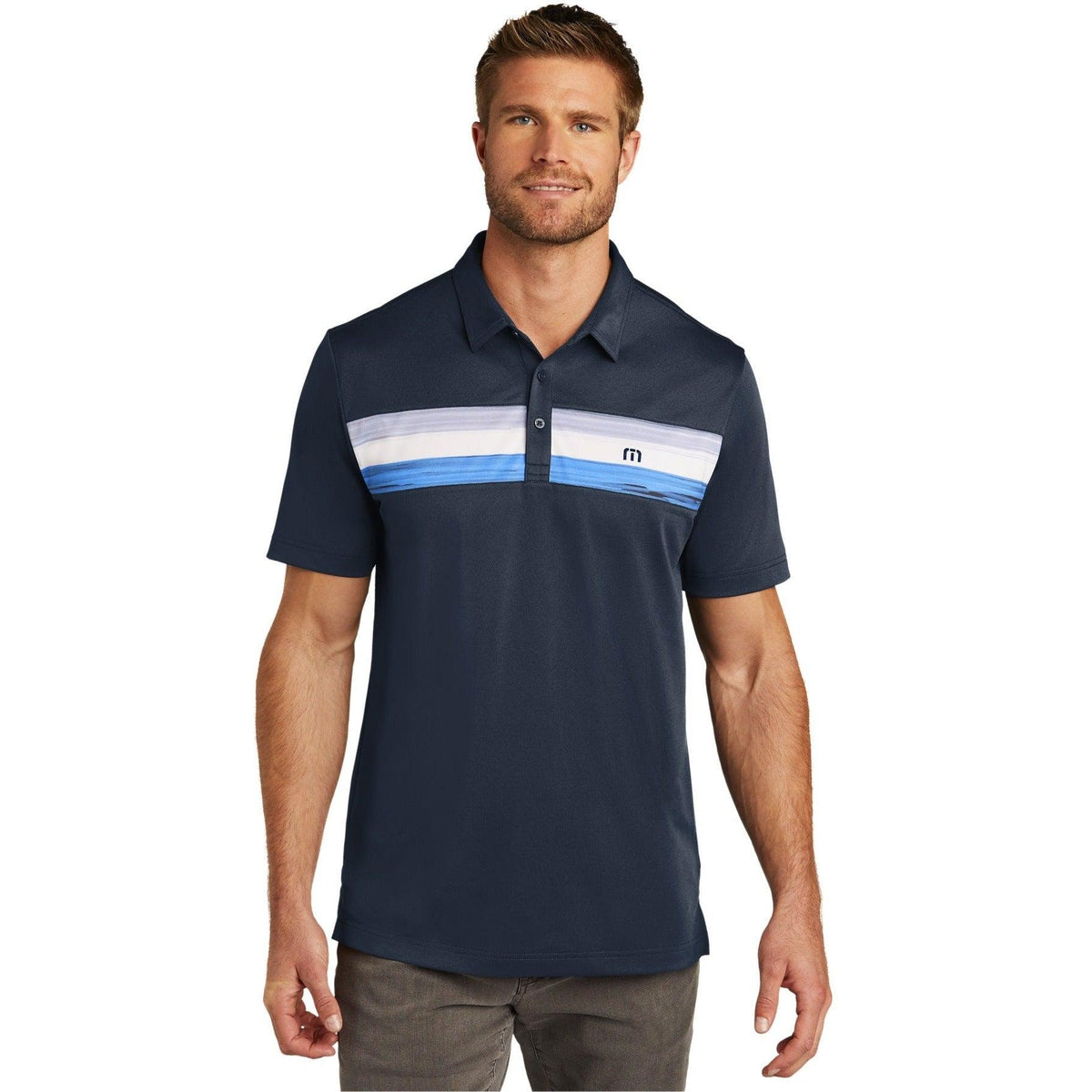 no-logo TravisMathew Cabana Chest Stripe Polo-Regular-TravisMathew-Thread Logic