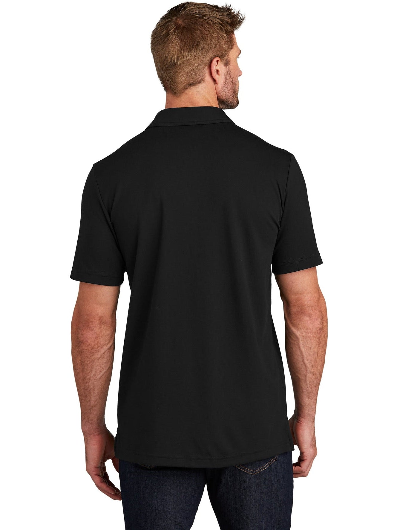 TravisMathew Coastal Chest Stripe Polo With Custom Embroidery
