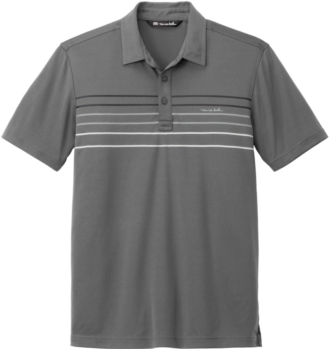 TravisMathew Coto Performance Chest Stripe Polo With Custom