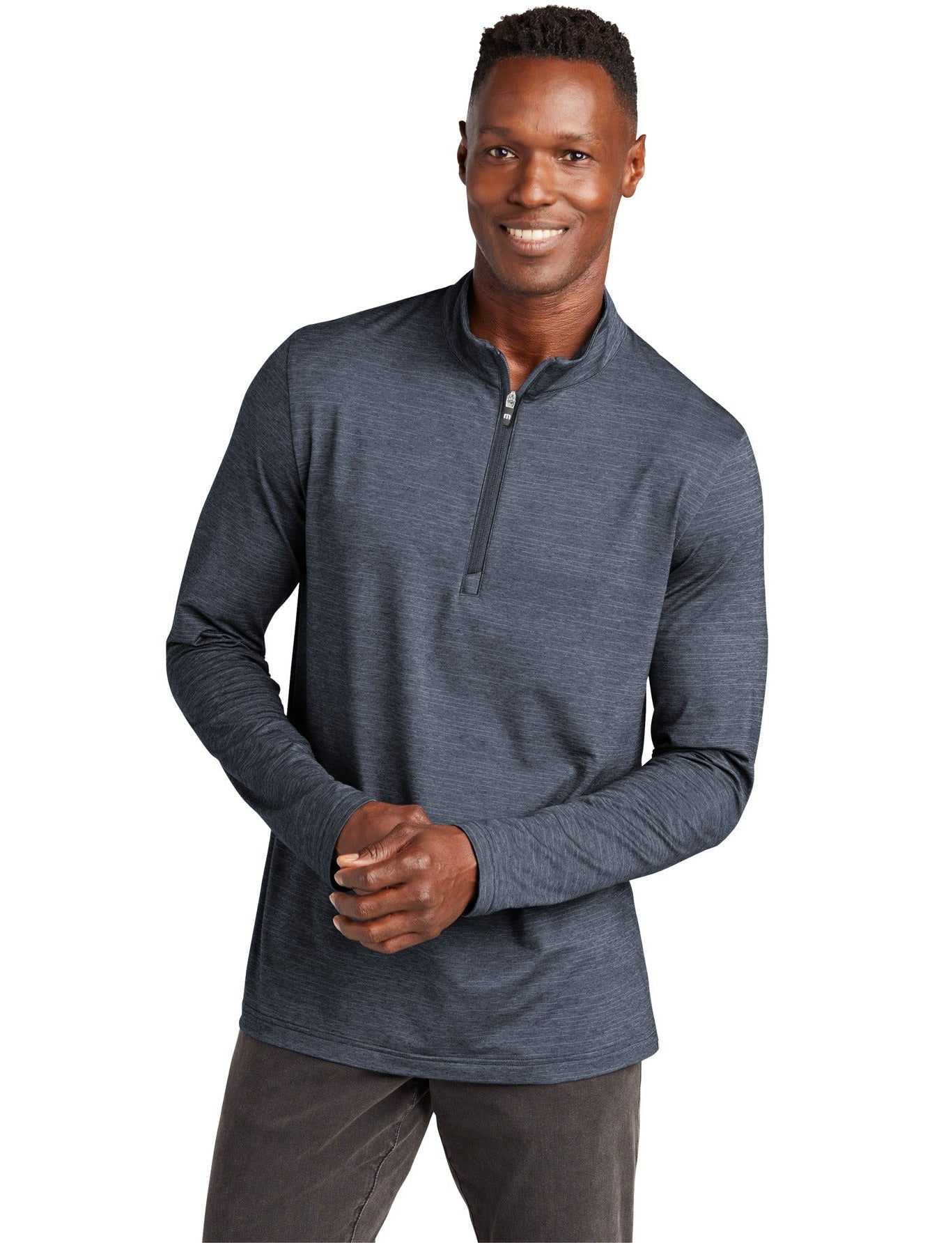 TravisMathew TM1MW452 Quarter-Zip Pullover with Custom Embroidery