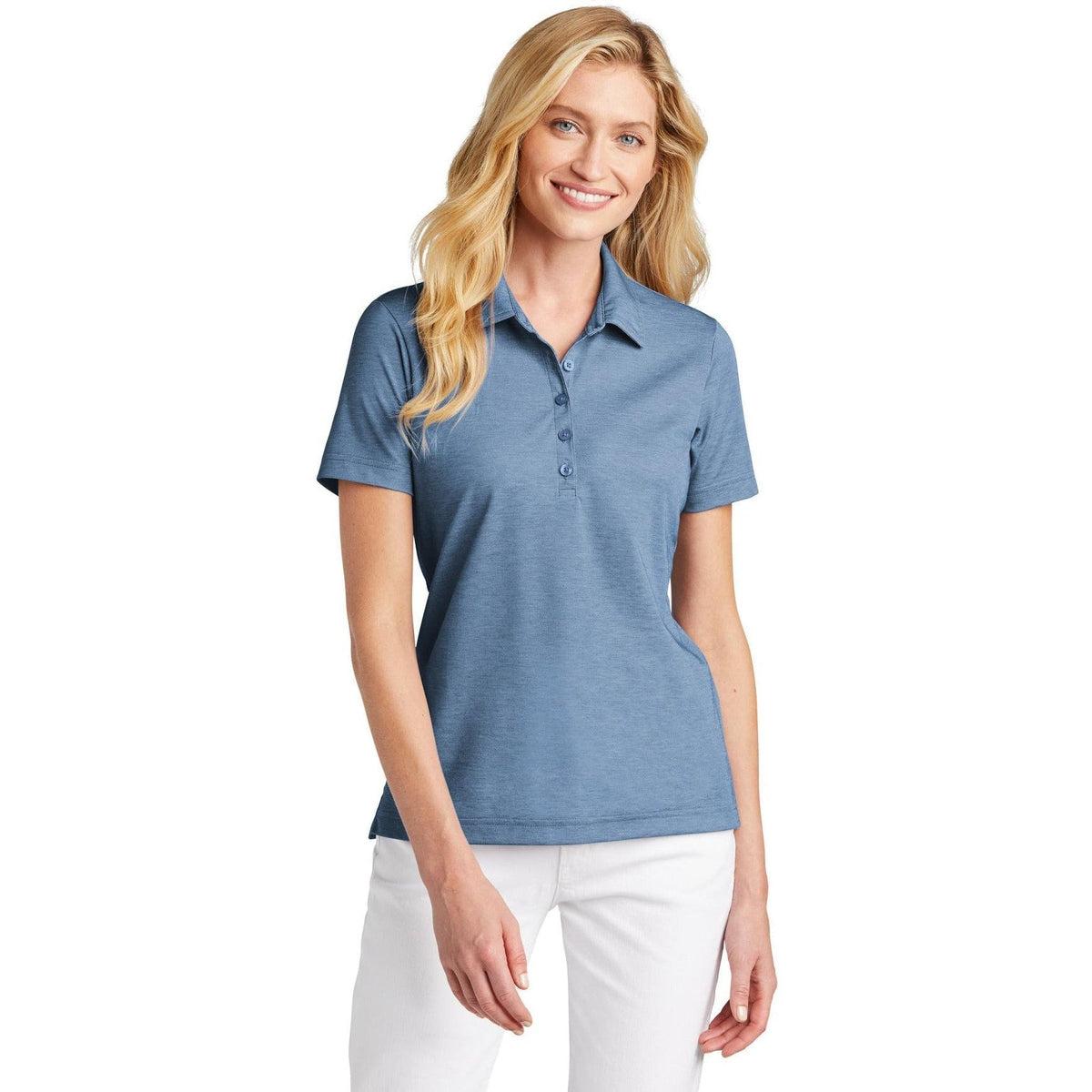 no-logo TravisMathew Ladies Oceanside Heather Polo-Regular-TravisMathew-Thread Logic
