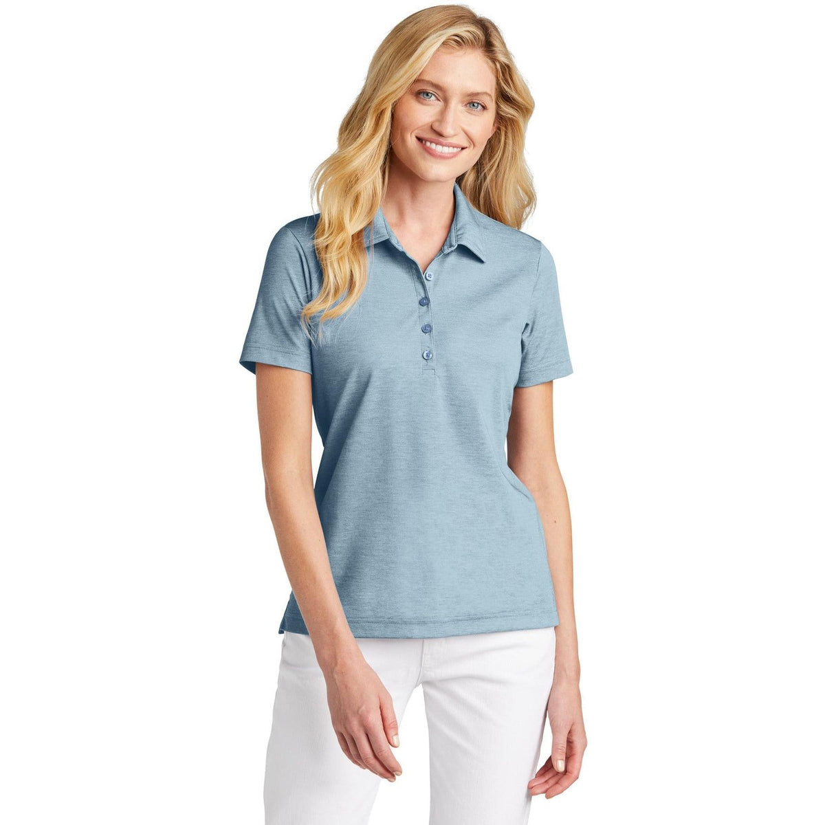 no-logo TravisMathew Ladies Oceanside Heather Polo-Regular-TravisMathew-Thread Logic
