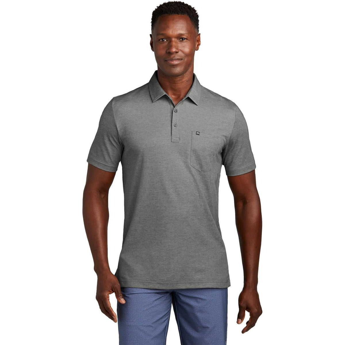 no-logo TravisMathew Oceanside Heather Pocket Polo-New-TravisMathew-Thread Logic