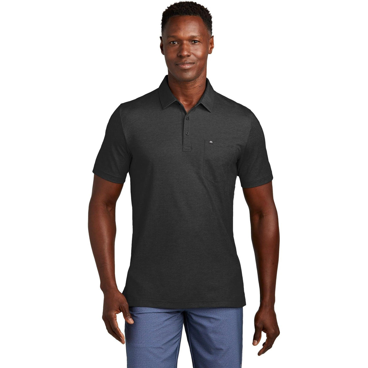 no-logo TravisMathew Oceanside Heather Pocket Polo-New-TravisMathew-Thread Logic