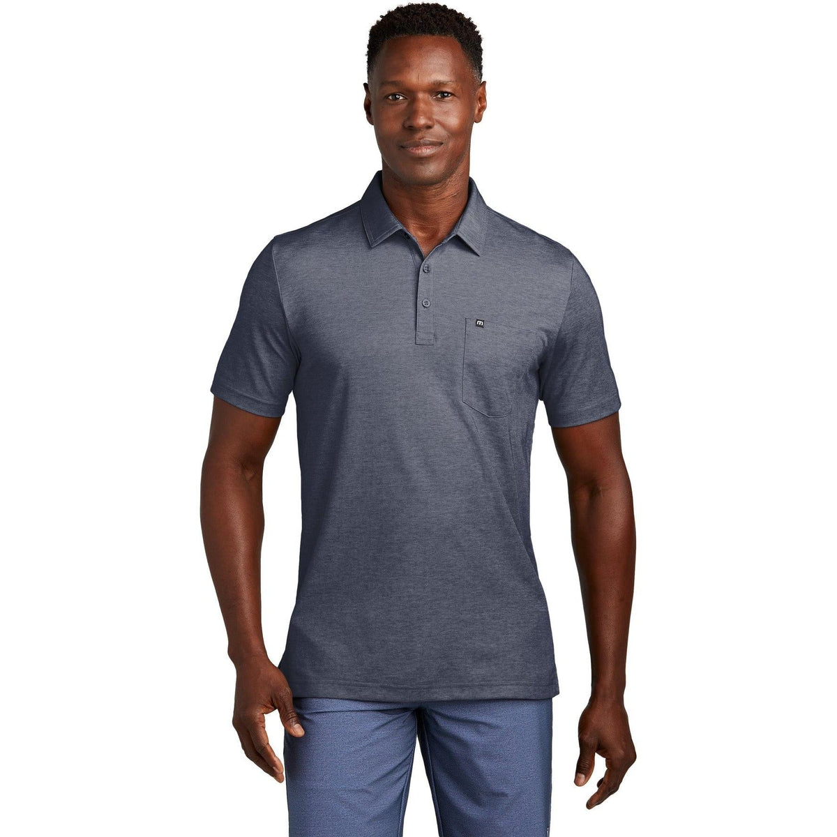 no-logo TravisMathew Oceanside Heather Pocket Polo-New-TravisMathew-Thread Logic