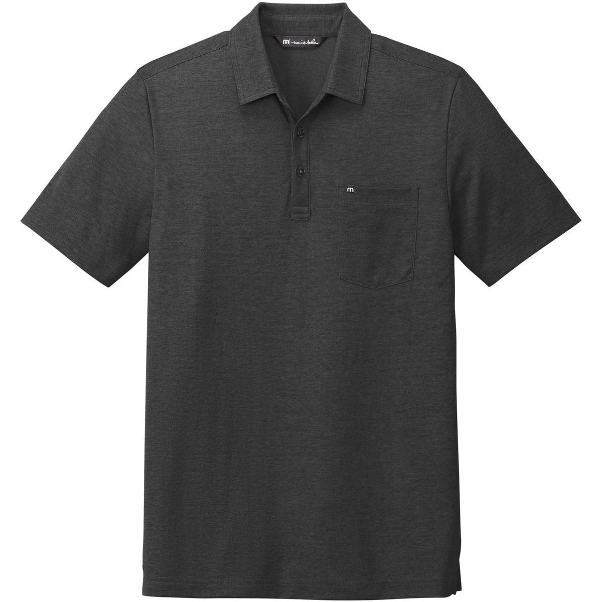 no-logo TravisMathew Oceanside Heather Pocket Polo