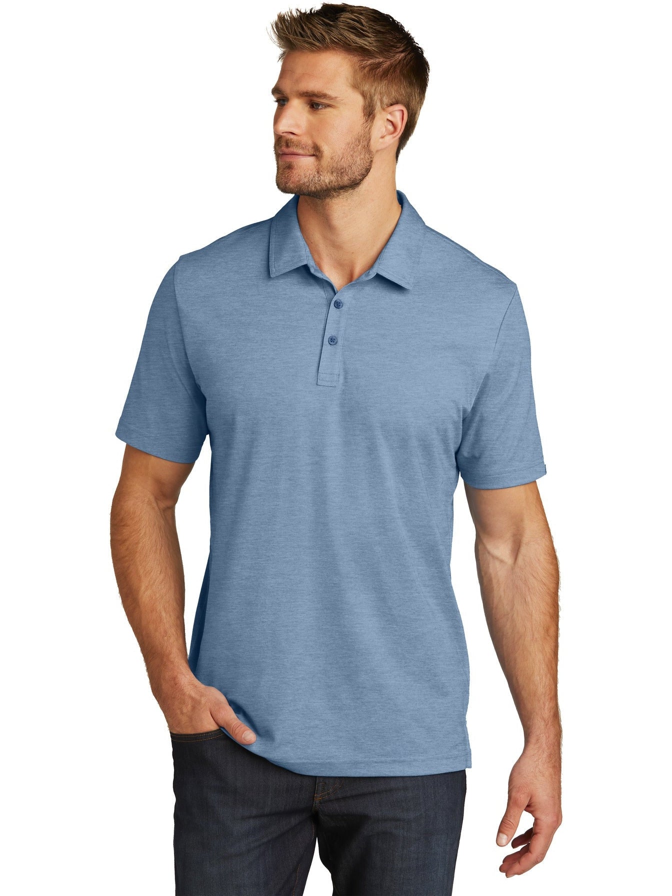 no-logo TravisMathew Oceanside Heather Polo-Regular-TravisMathew-Thread Logic