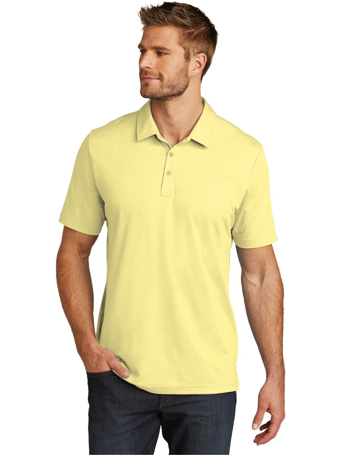 no-logo TravisMathew Oceanside Heather Polo-Regular-TravisMathew-Thread Logic