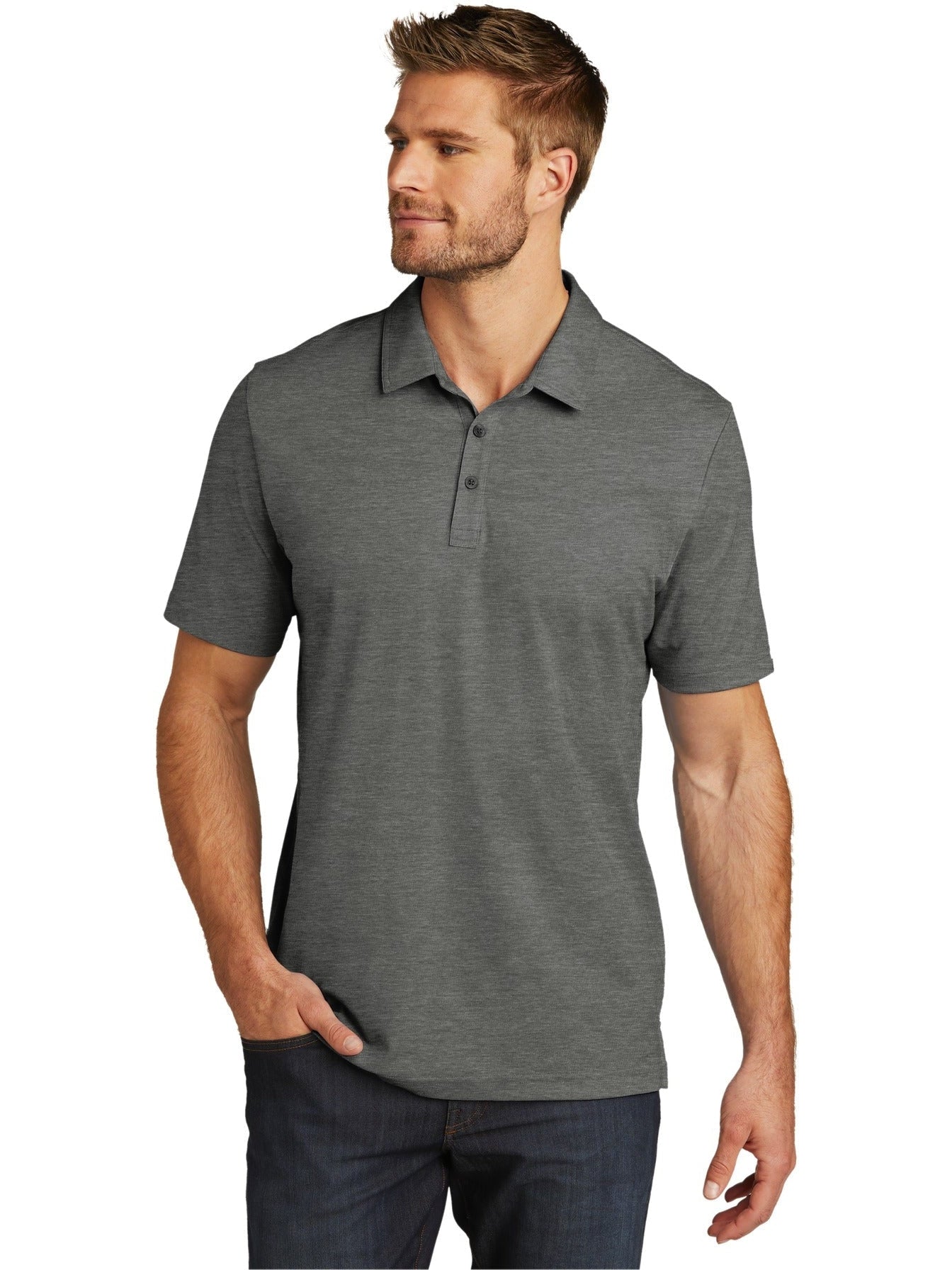 no-logo TravisMathew Oceanside Heather Polo-Regular-TravisMathew-Thread Logic