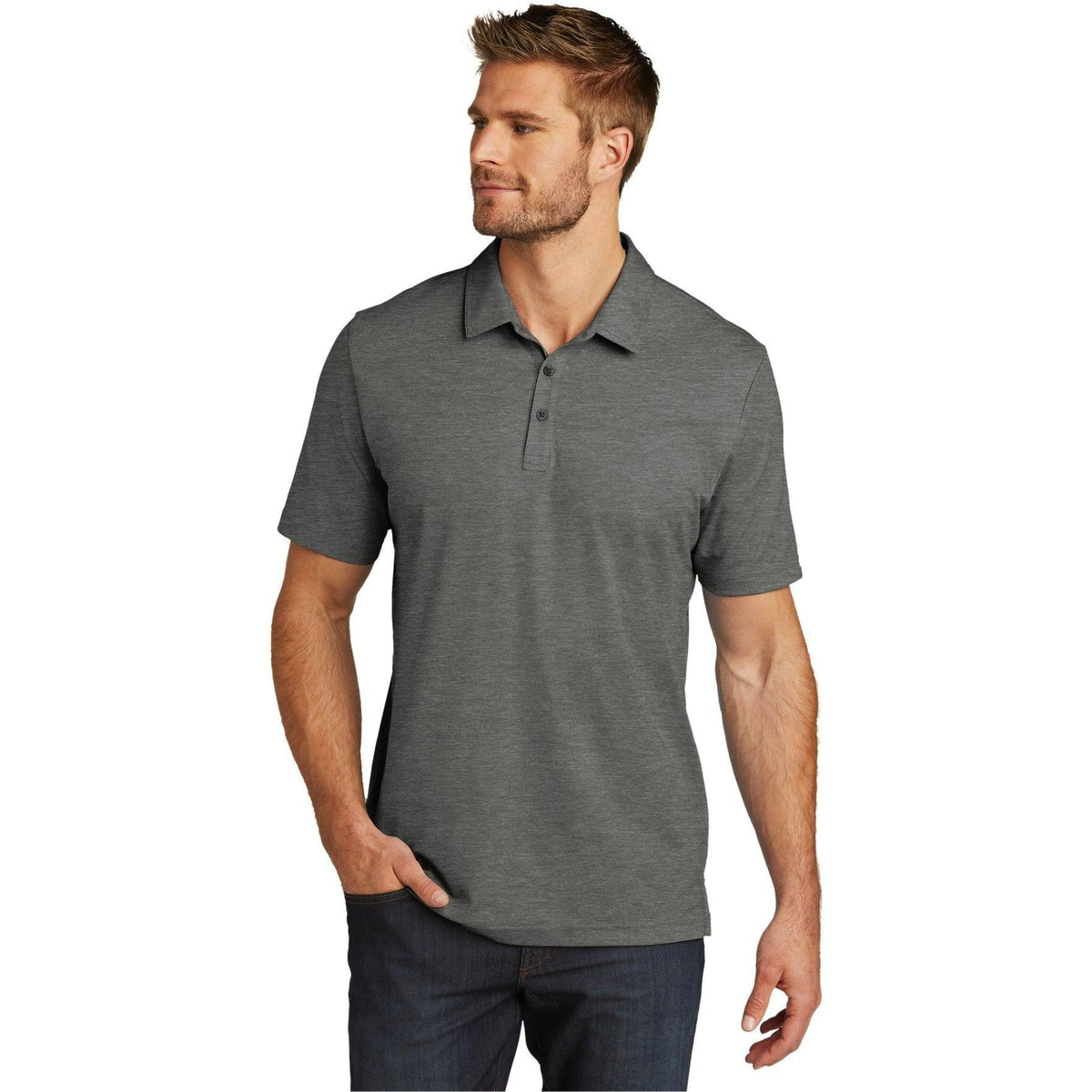 no-logo TravisMathew Oceanside Heather Polo-Regular-TravisMathew-Thread Logic
