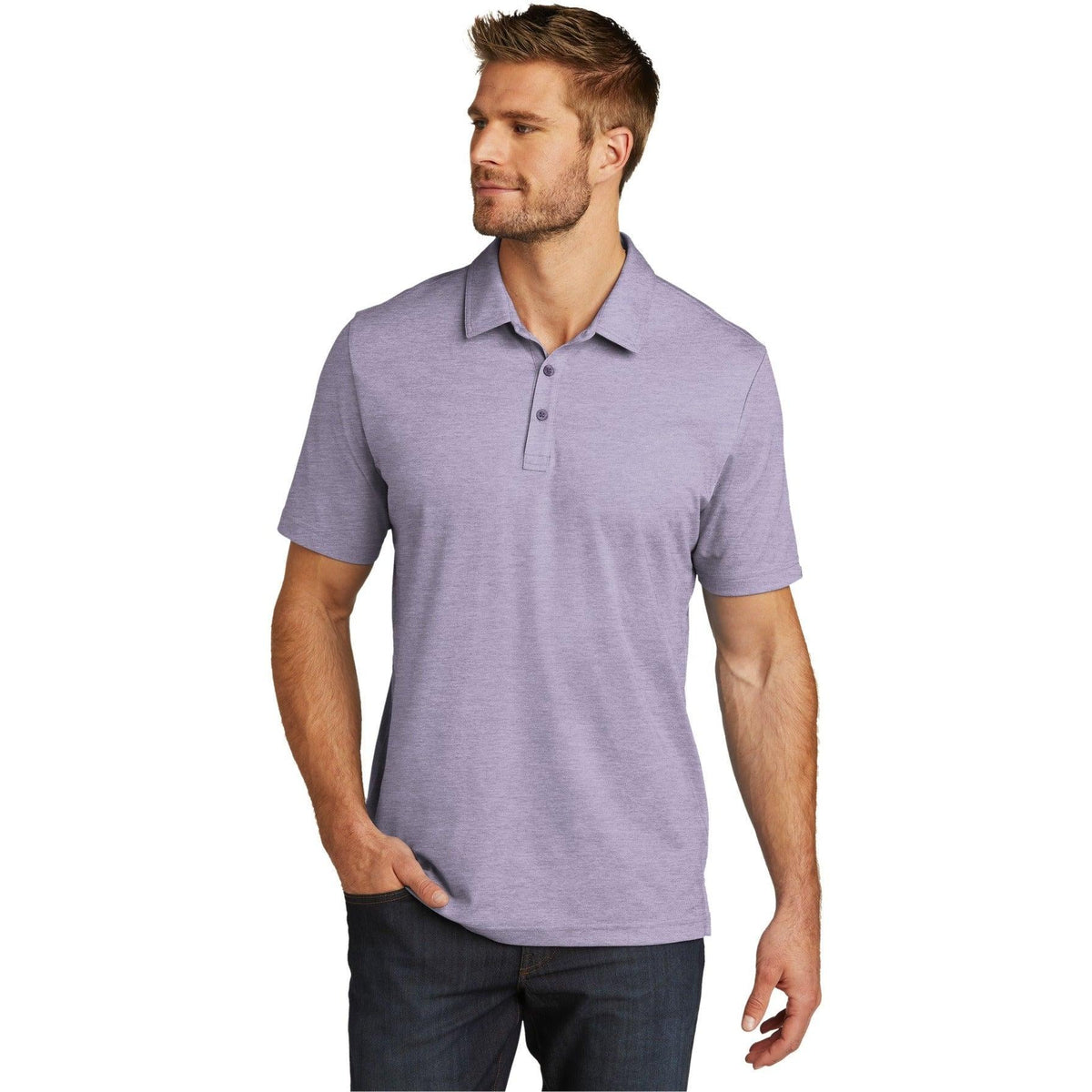 no-logo TravisMathew Oceanside Heather Polo-Regular-TravisMathew-Thread Logic