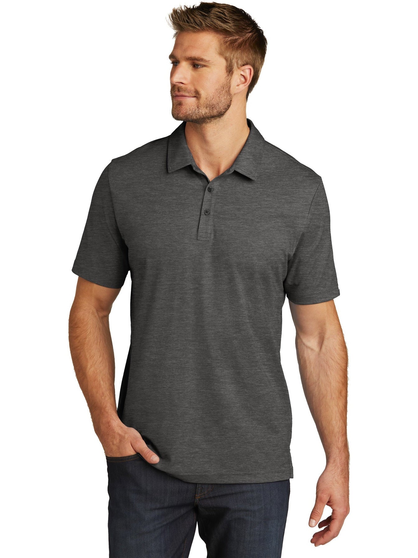 no-logo TravisMathew Oceanside Heather Polo-Regular-TravisMathew-Thread Logic
