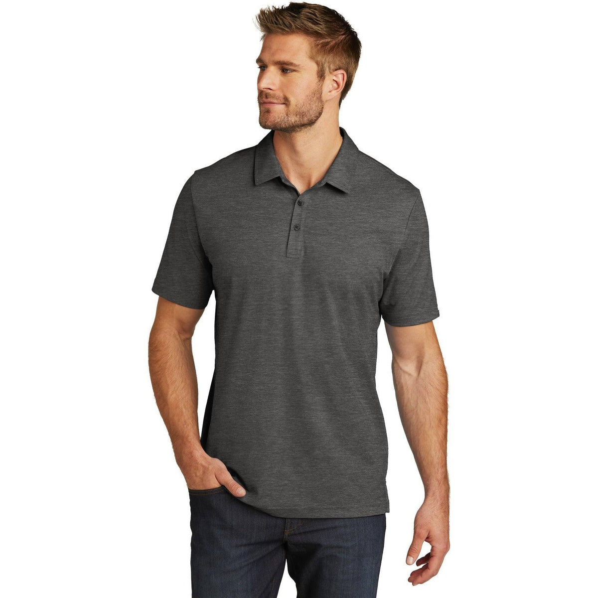 no-logo TravisMathew Oceanside Heather Polo-Regular-TravisMathew-Thread Logic