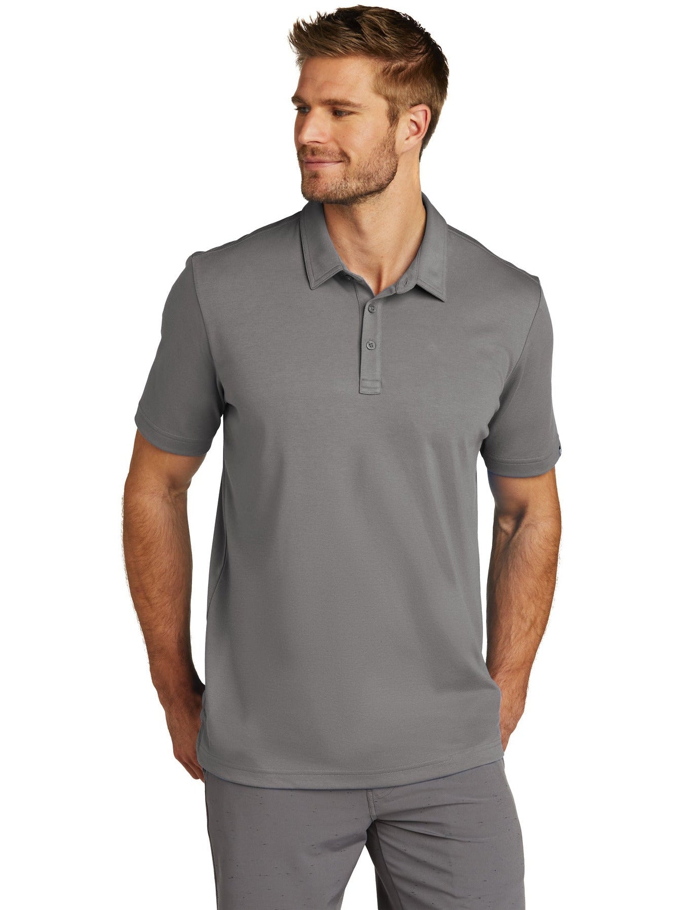 ultimus Offset Button Polo Shirt グレー 半袖 ultimus Offset Button Polo Shirt グレー 半袖 Navy Blue Performance