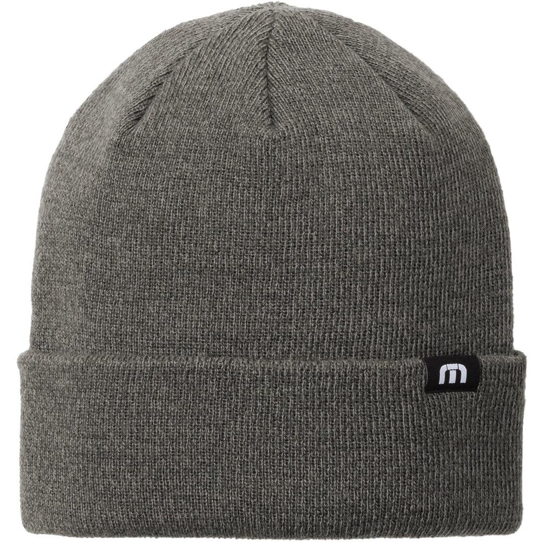 no-logo TravisMathew Solid Cuffed Beanie-New-TravisMathew-Dark Grey Heather-1 Size-Thread Logic