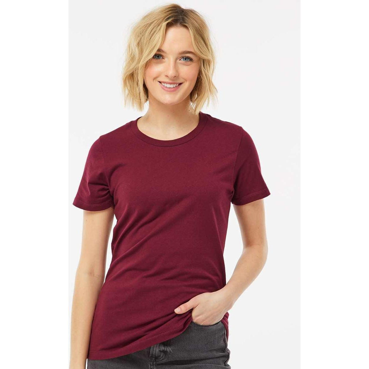 no-logo Tultex Ladies Premium Cotton T-Shirt-T-Shirts-Tultex-Thread Logic