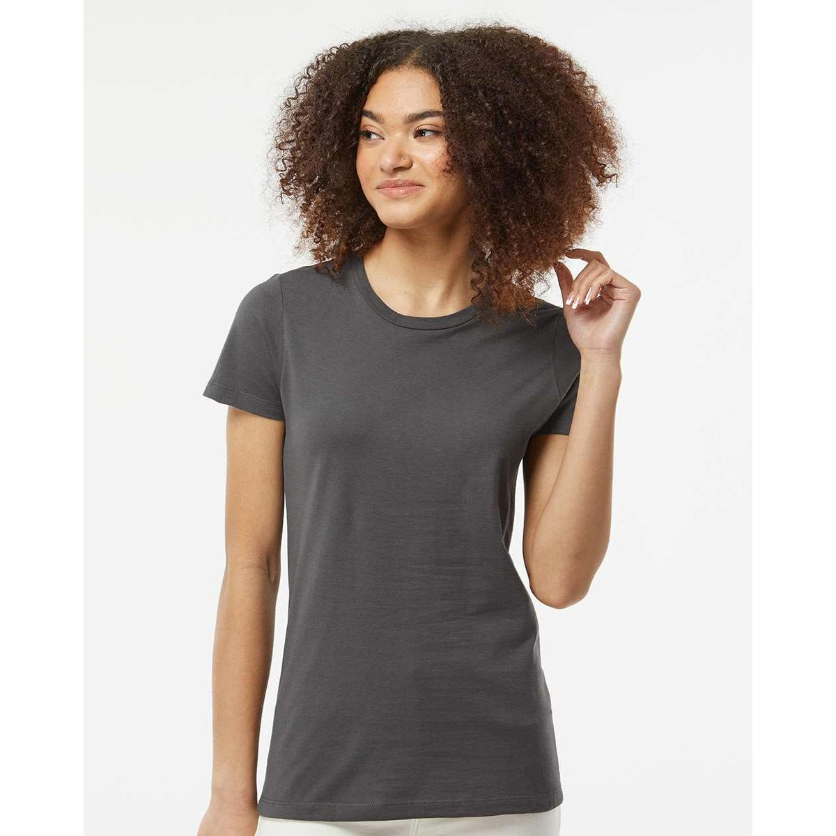 no-logo Tultex Ladies Premium Cotton T-Shirt-T-Shirts-Tultex-Thread Logic
