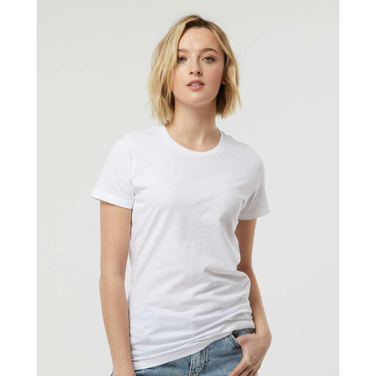 no-logo Tultex Ladies Premium Cotton T-Shirt-T-Shirts-Tultex-Thread Logic