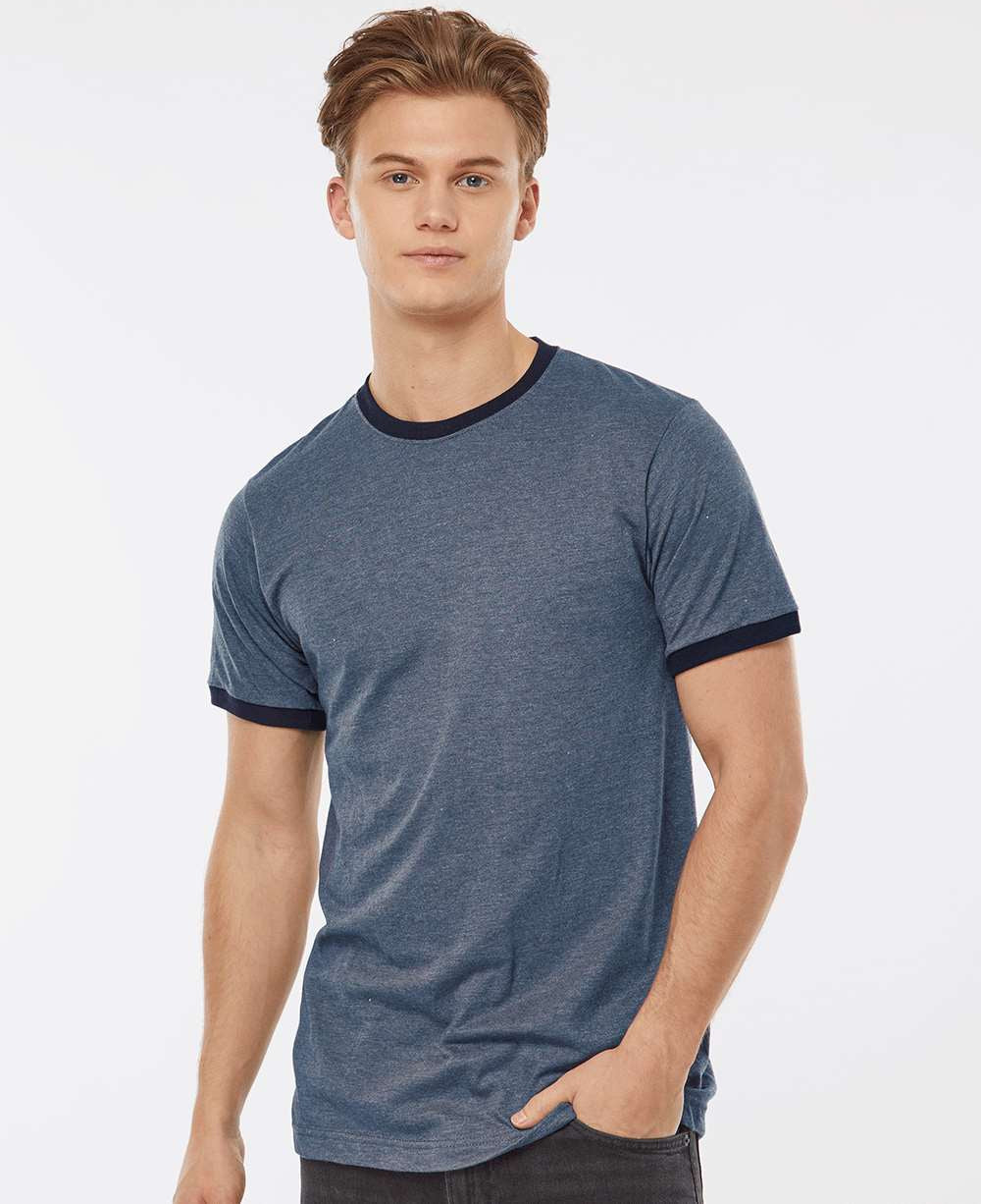 no-logo Tultex Unisex Fine Jersey Ringer T-Shirt-T-Shirts-Tultex-Thread Logic