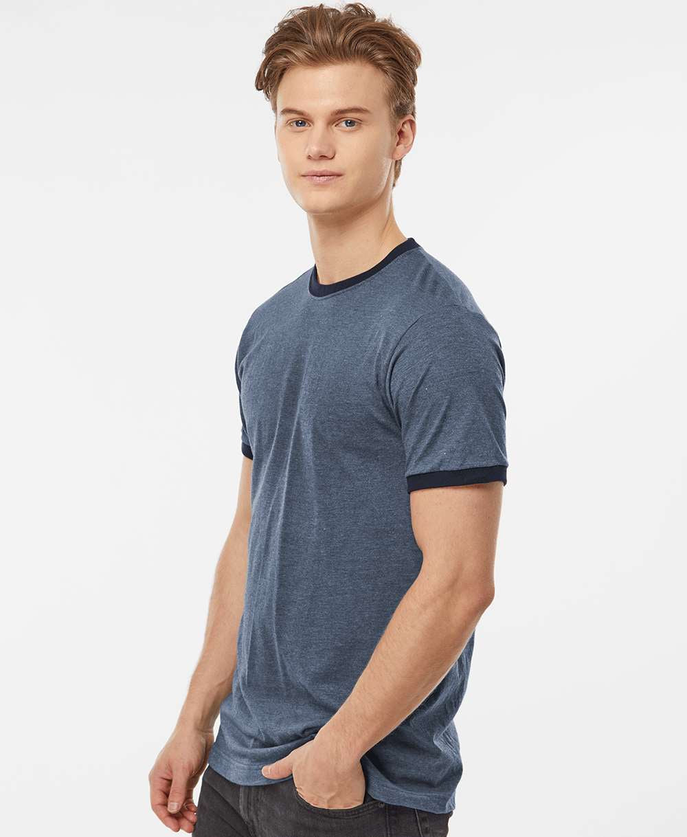 no-logo Tultex Unisex Fine Jersey Ringer T-Shirt-T-Shirts-Tultex-Thread Logic