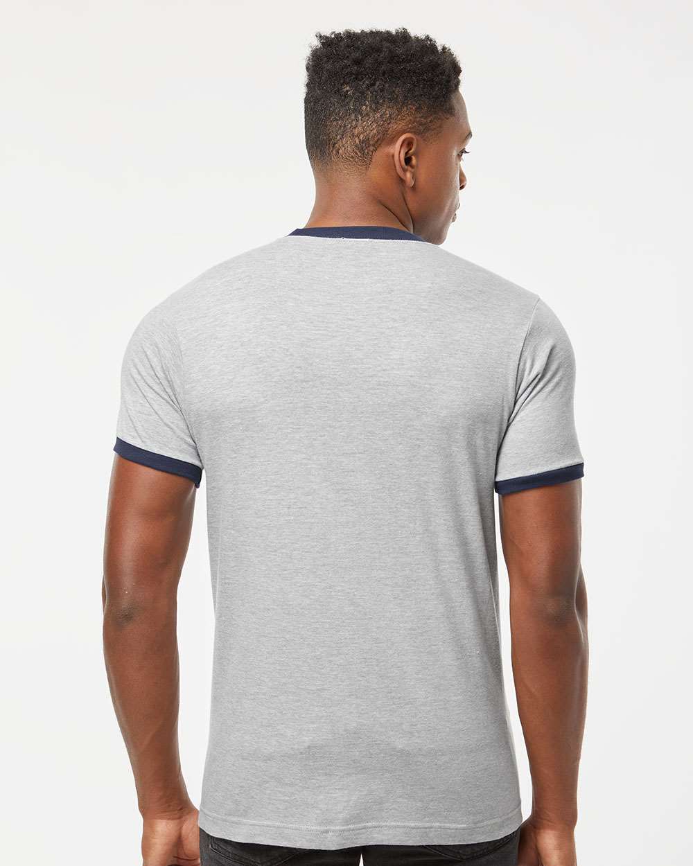 no-logo Tultex Unisex Fine Jersey Ringer T-Shirt-T-Shirts-Tultex-Thread Logic