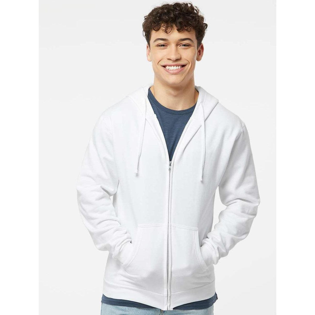 no-logo Tultex Unisex Full-Zip Hooded Sweatshirt-Fleece-Tultex-Thread Logic