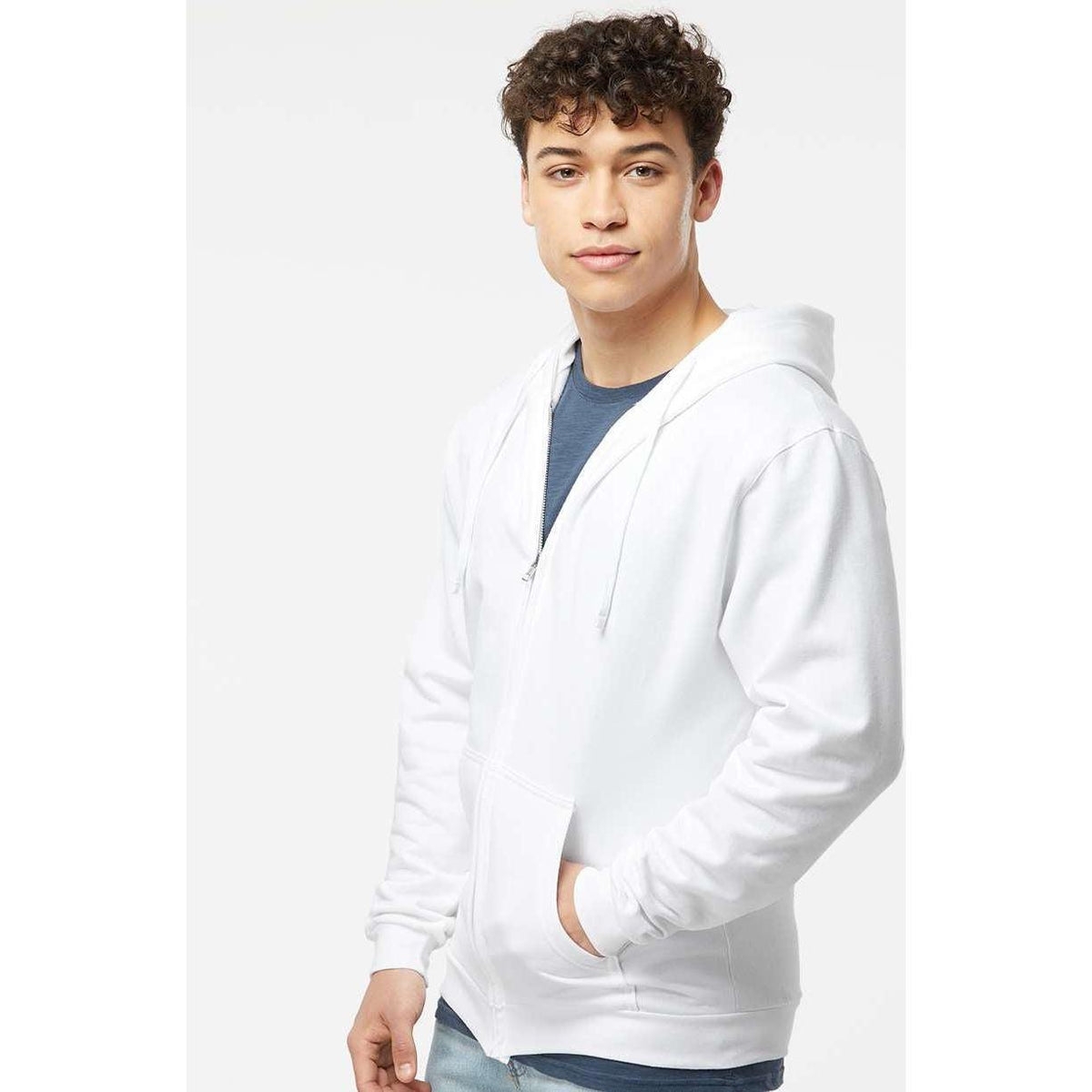 no-logo Tultex Unisex Full-Zip Hooded Sweatshirt-Fleece-Tultex-Thread Logic