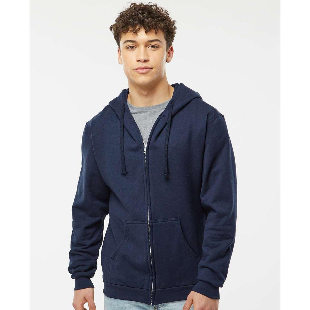 no-logo Tultex Unisex Full-Zip Hooded Sweatshirt-Fleece-Tultex-Thread Logic