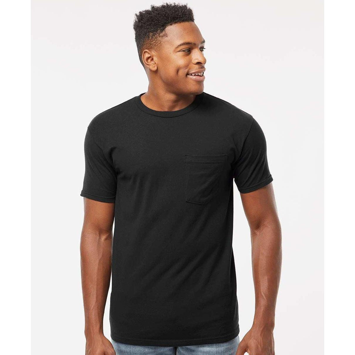 no-logo Tultex Unisex Heavyweight Pocket T-Shirt-T-Shirts-Tultex-Thread Logic