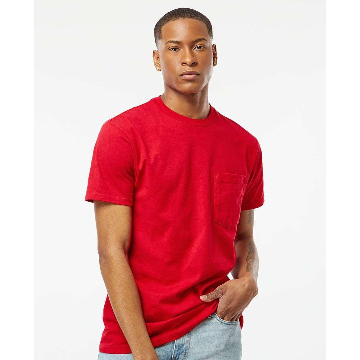 no-logo Tultex Unisex Heavyweight Pocket T-Shirt-T-Shirts-Tultex-Thread Logic