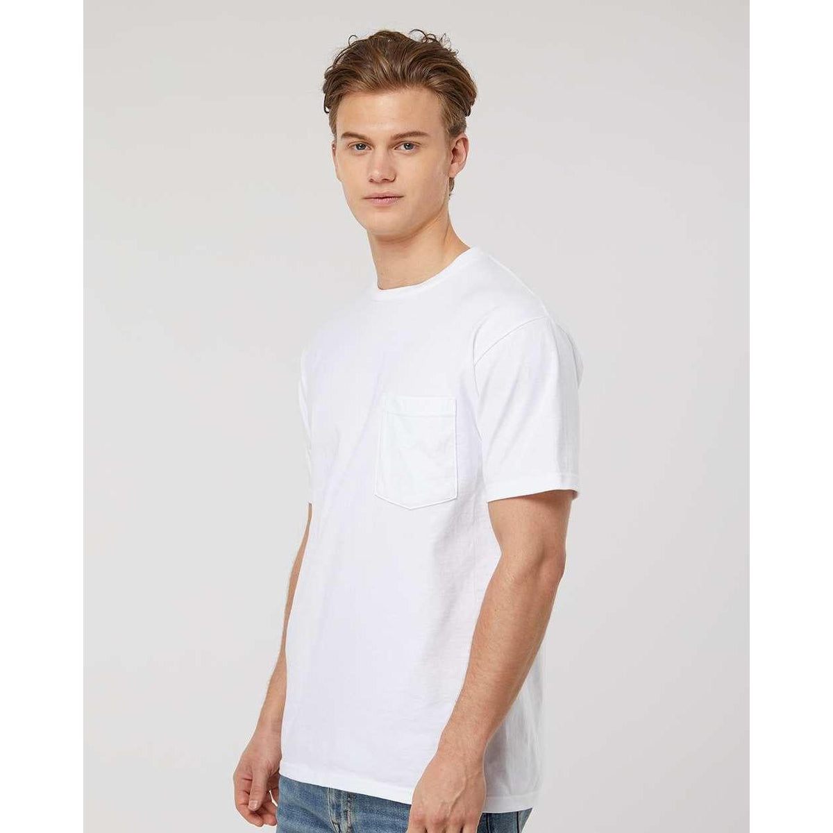 no-logo Tultex Unisex Heavyweight Pocket T-Shirt-T-Shirts-Tultex-Thread Logic