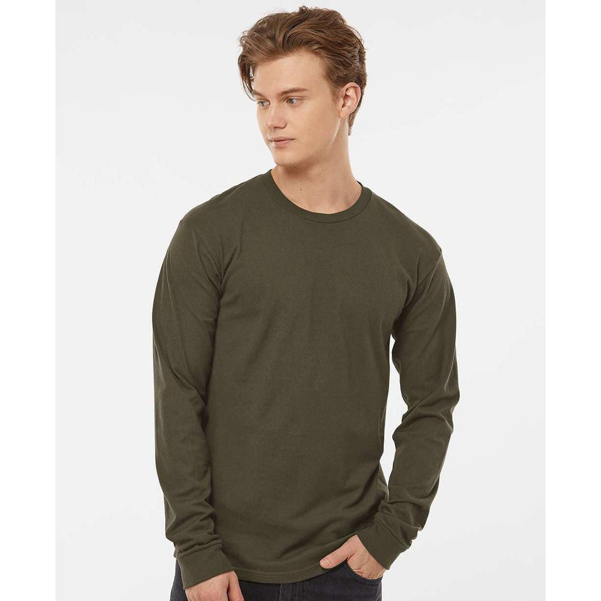 no-logo Tultex Unisex Jersey Long Sleeve T-Shirt-T-Shirts - Long Sleeve-Tultex-Thread Logic