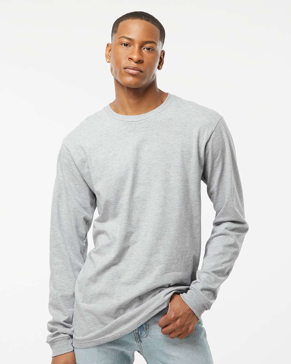 no-logo Tultex Unisex Jersey Long Sleeve T-Shirt-T-Shirts - Long Sleeve-Tultex-Thread Logic
