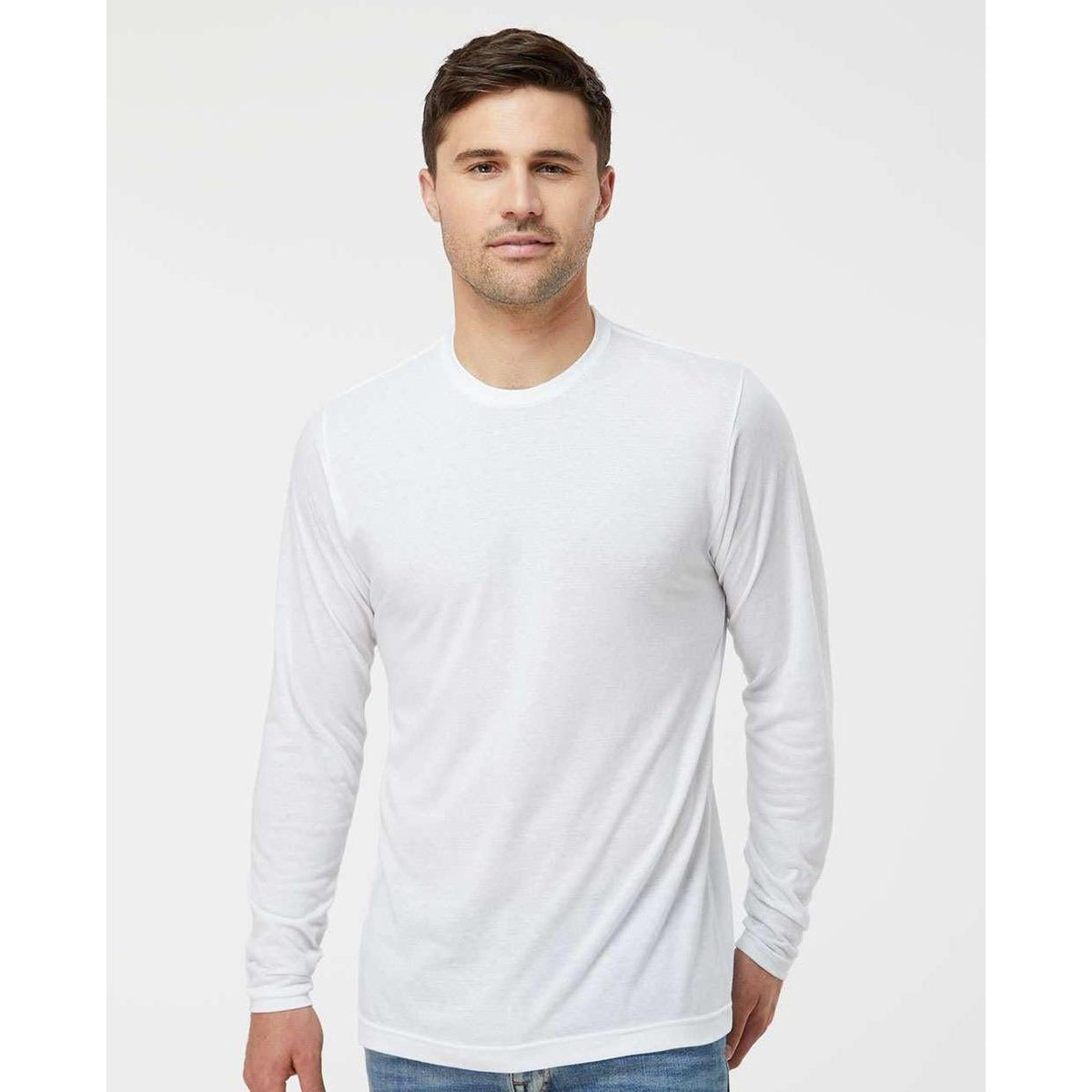 no-logo Tultex Unisex Poly-Rich Long Sleeve T-Shirt-T-Shirts - Long Sleeve-Tultex-Thread Logic