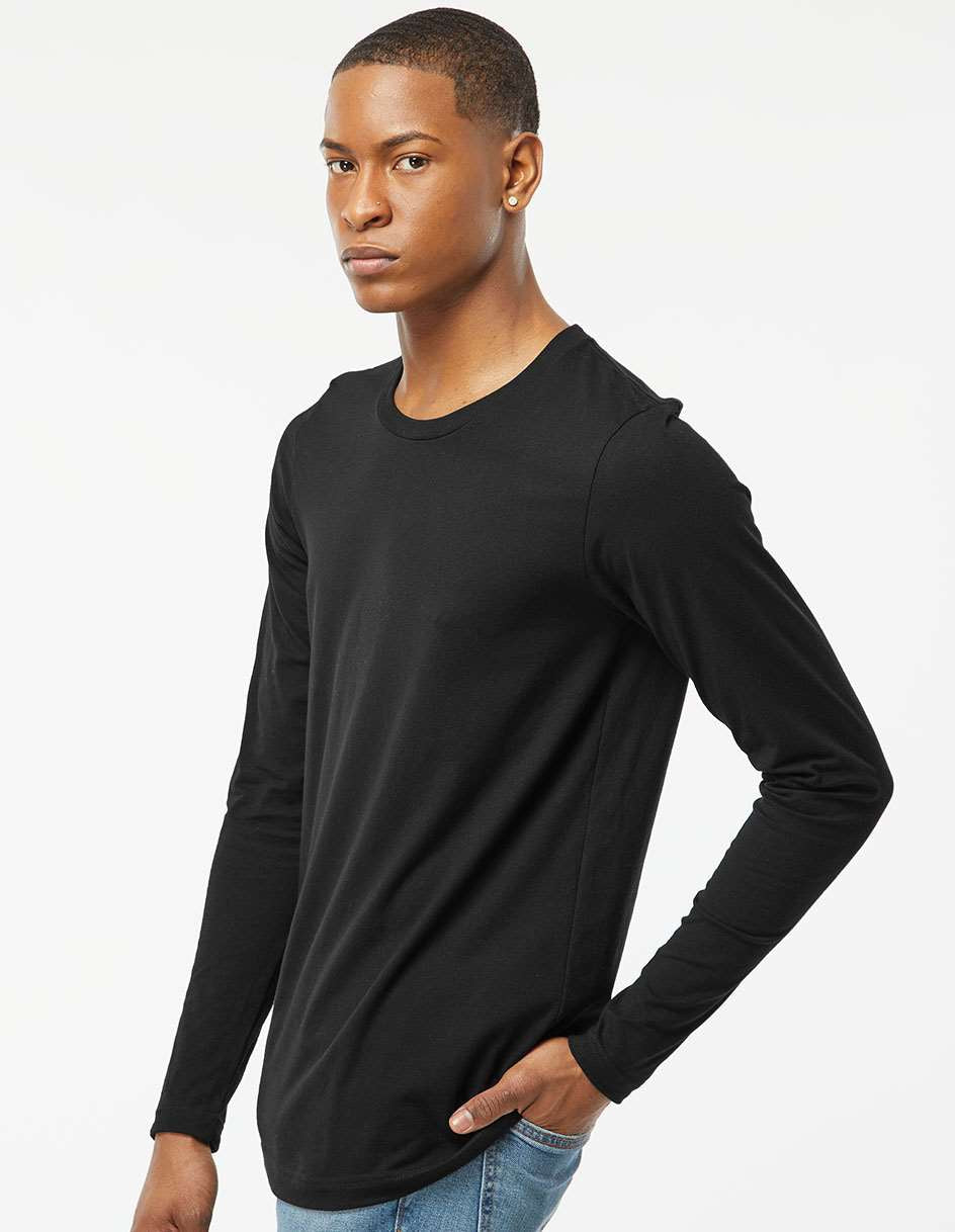 no-logo Tultex Unisex Premium Cotton Long Sleeve T-Shirt-T-Shirts - Long Sleeve-Tultex-Thread Logic
