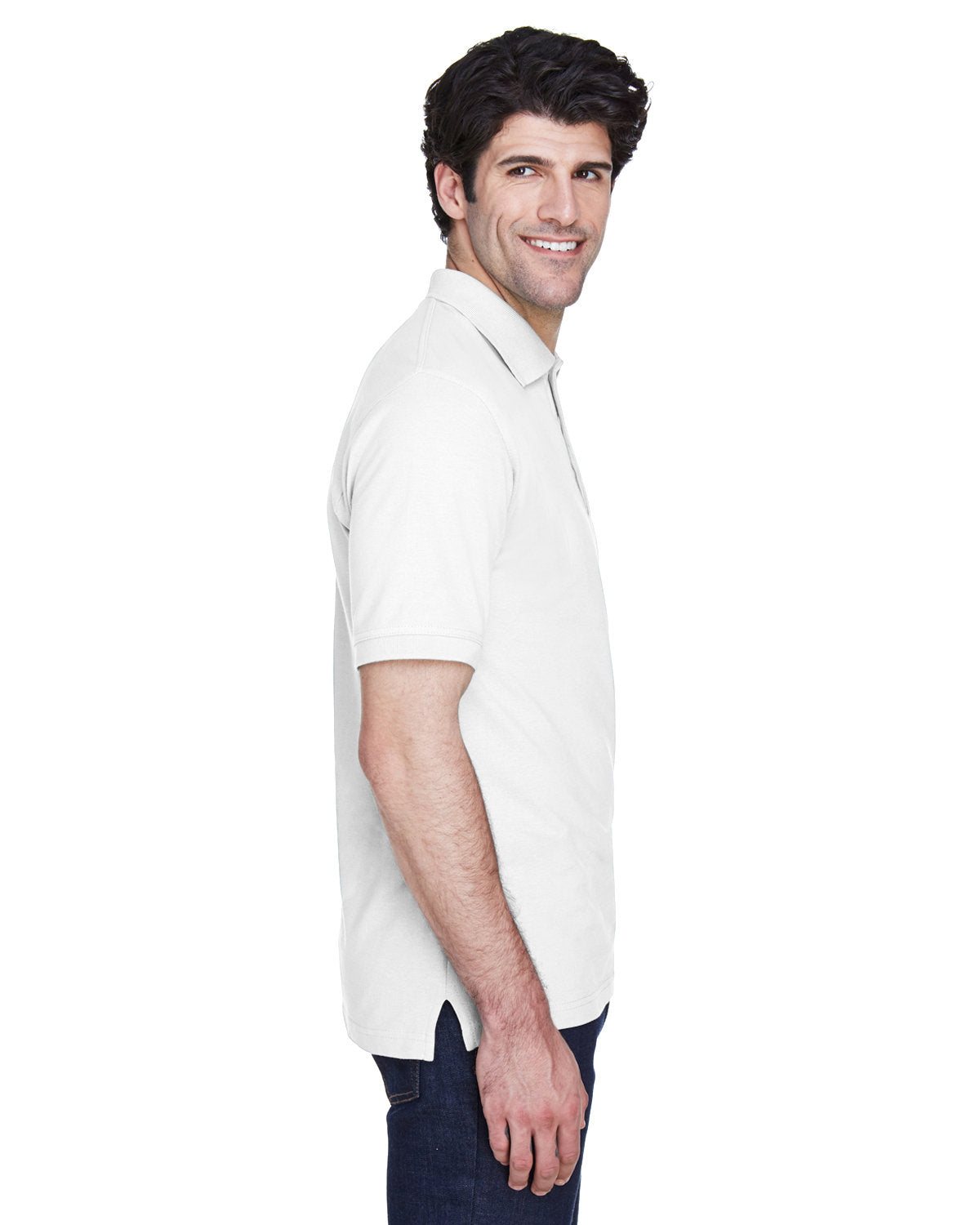 no-logo UltraClub Classic Pique Polo Shirt-Men's Polos-UltraClub-Thread Logic