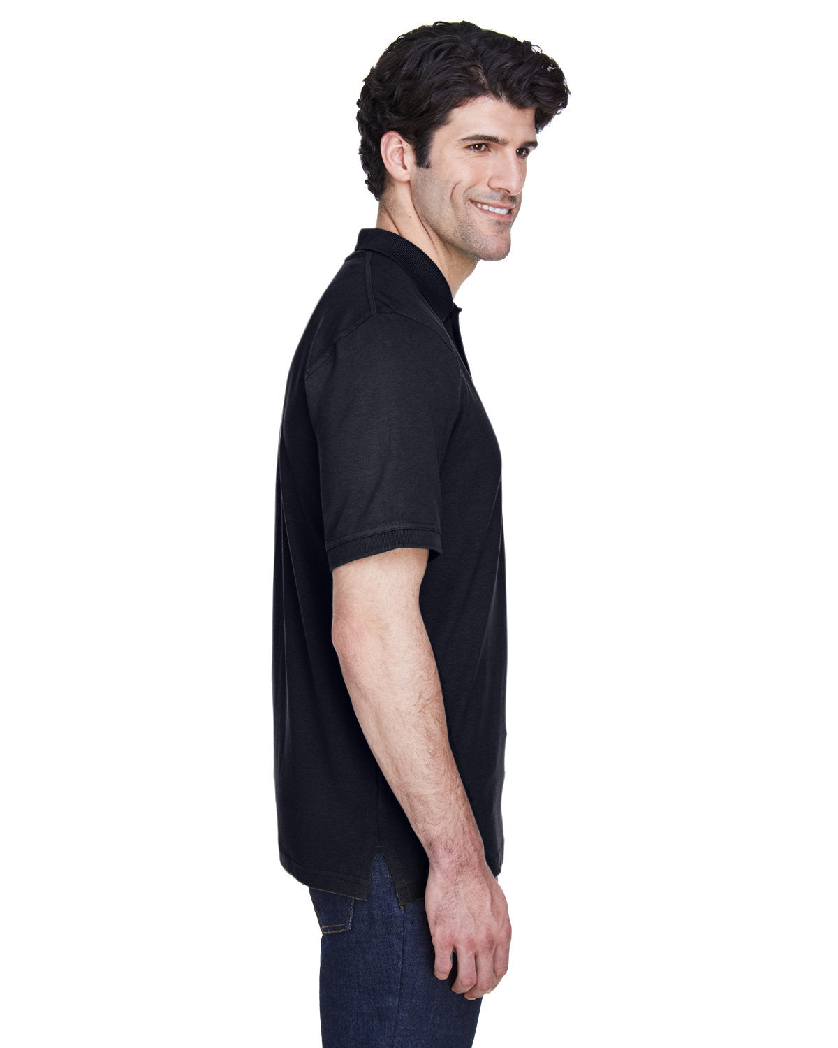 no-logo UltraClub Classic Pique Polo Shirt-Men's Polos-UltraClub-Thread Logic