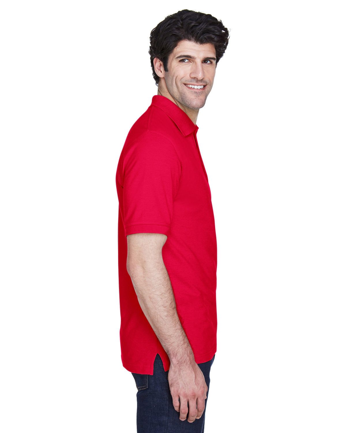 no-logo UltraClub Classic Pique Polo Shirt-Men's Polos-UltraClub-Thread Logic