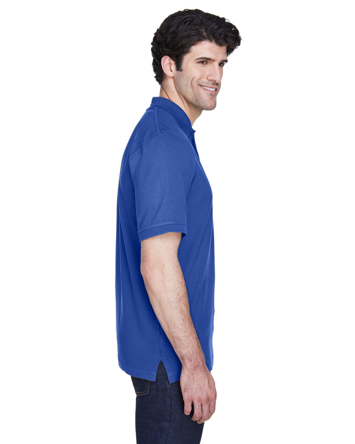 no-logo UltraClub Classic Pique Polo Shirt-Men's Polos-UltraClub-Thread Logic