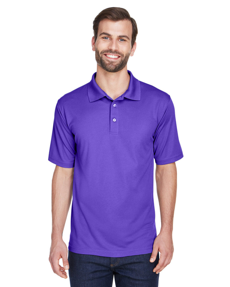  UltraClub Cool & Dry Mesh Pique Polo-Men's Polos-UltraClub-Purple-S-Thread Logic