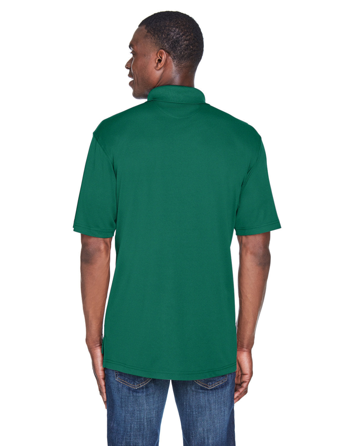 no-logo UltraClub Cool & Dry Sport Performance Interlock Polo-Men's Polos-UltraClub-Thread Logic