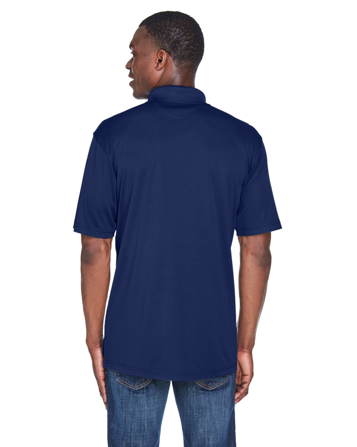 no-logo UltraClub Cool & Dry Sport Performance Interlock Polo-Men's Polos-UltraClub-Thread Logic