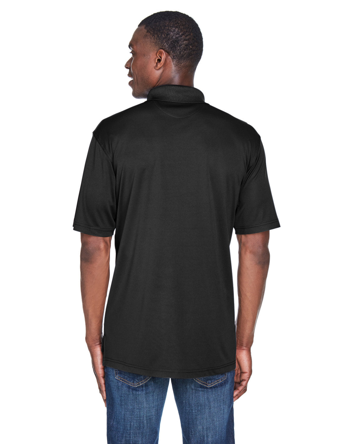 no-logo UltraClub Cool & Dry Sport Performance Interlock Polo-Men's Polos-UltraClub-Thread Logic
