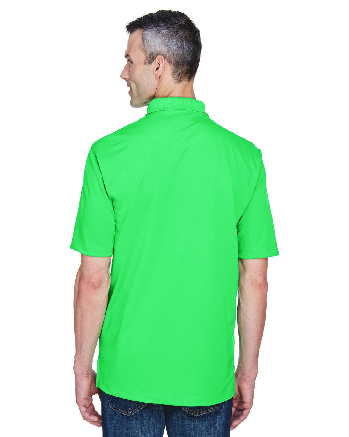 no-logo UltraClub Cool & Dry Stain-Release Performance Polo-Men's Polos-UltraClub-Thread Logic