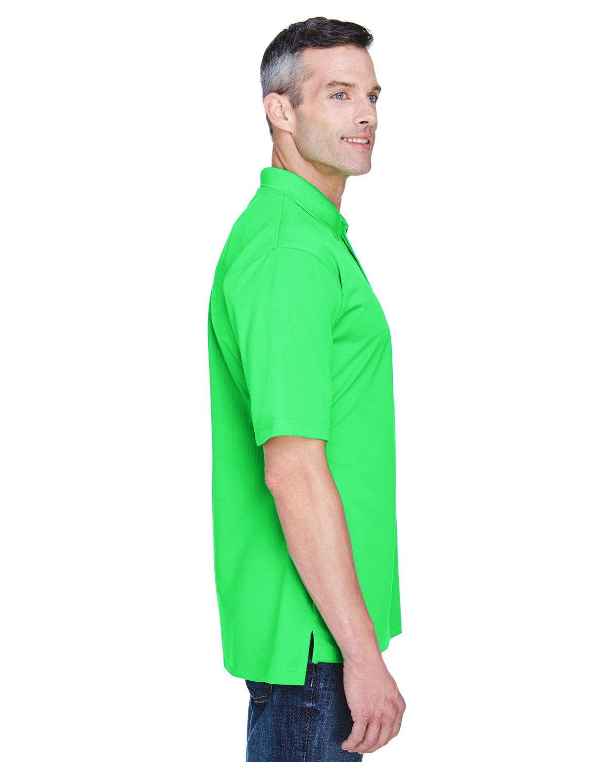 no-logo UltraClub Cool & Dry Stain-Release Performance Polo-Men's Polos-UltraClub-Thread Logic