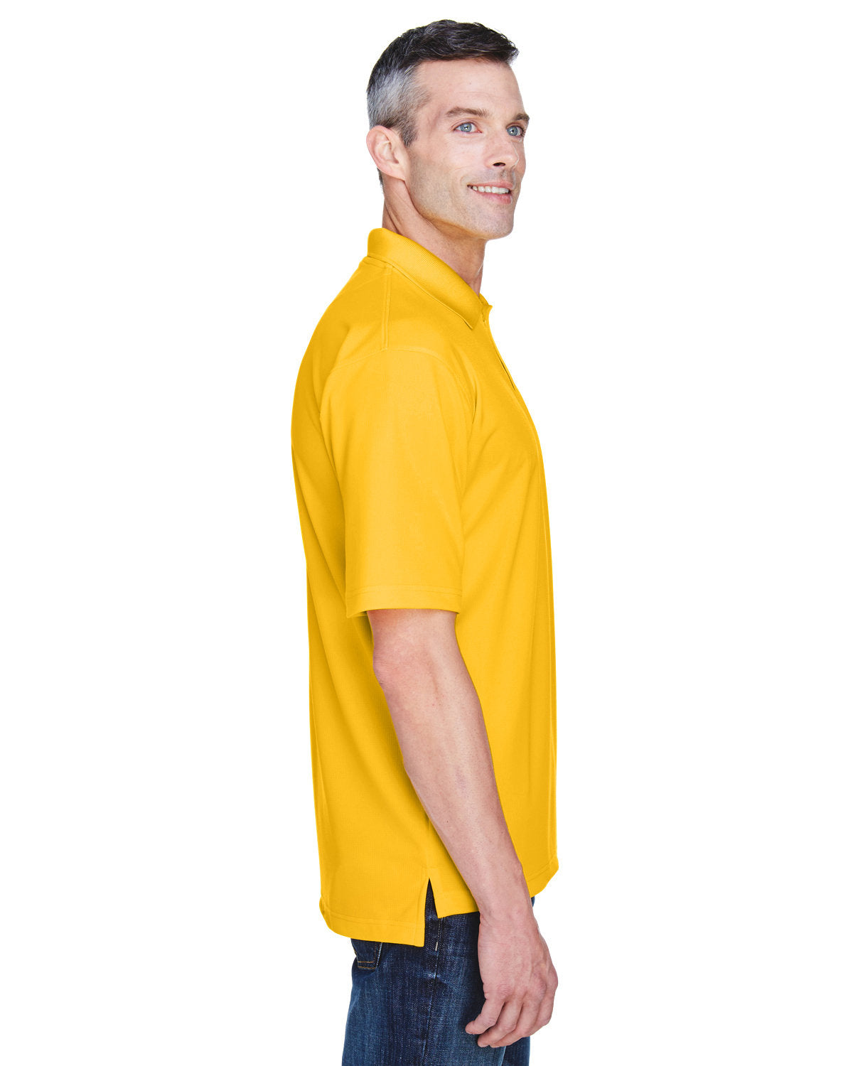 no-logo UltraClub Cool & Dry Stain-Release Performance Polo-Men's Polos-UltraClub-Thread Logic